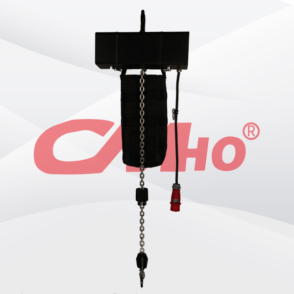 1T W12 electric hoist hanging on stage