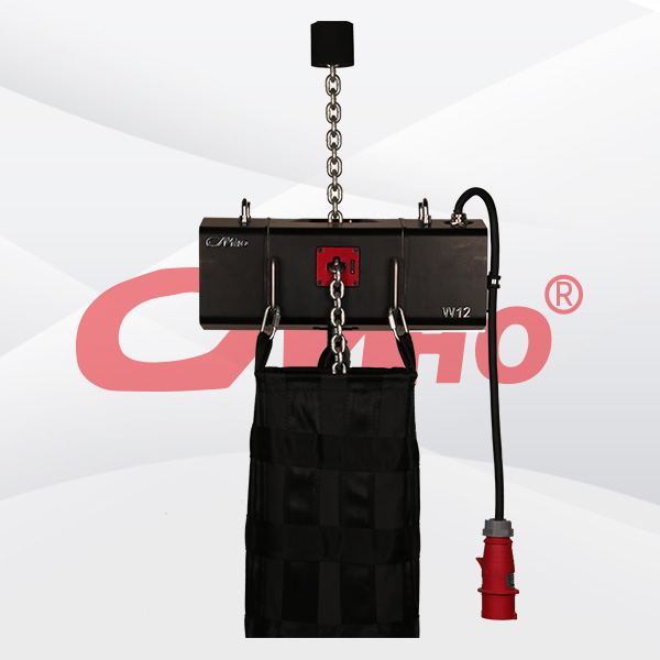 What are the advantages of the black appearance of stage electric hoists