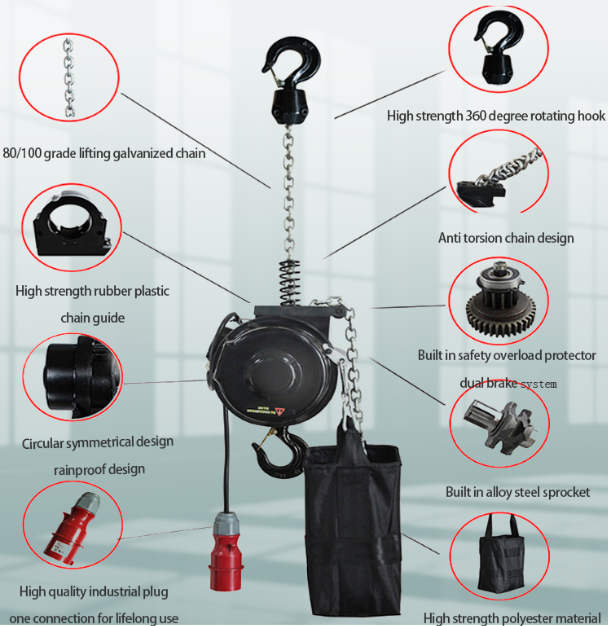 Stage electric hoist product details